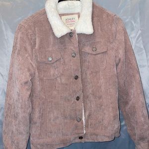 Corduroy Dirty Pink fluffy Jacket